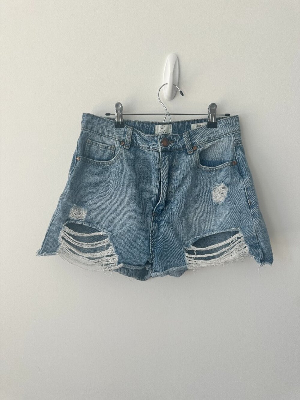Cotton On Distressed Denim Shorts, Size US 8